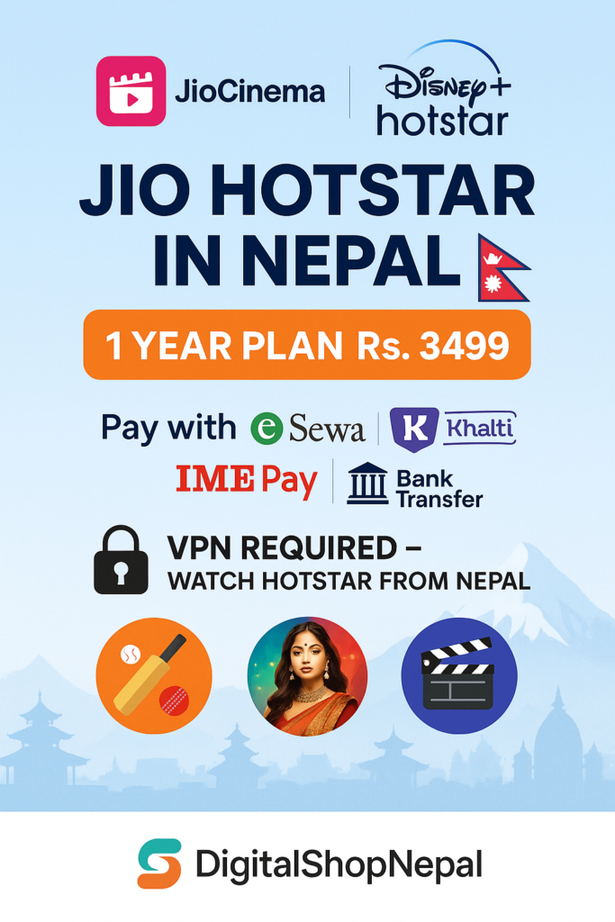 Jio Hotstar Subscription in Nepal